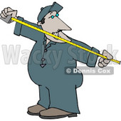 Man Measuring Something with a Tape Measure Clipart © djart #4717