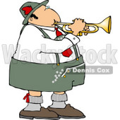 German Trumpet Player Clipart © djart #4746