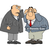 Two Businessmen Thinking About Something Clipart © djart #4760