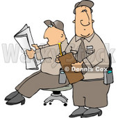 Two Male Security Guards Clipart © djart #4775