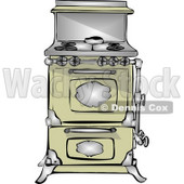 Antique Retro Kitchen Stove & Oven Clipart © djart #4800