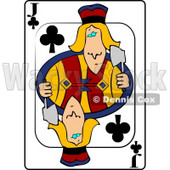 J/Jack of Clubs Playing Card Clipart © djart #4833