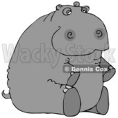 Hippopotamus Sitting On His Butt Clipart © djart #4898