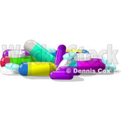 Assorted Medicine Tablets & Capsules Clipart © djart #4911