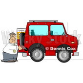 Man Filling His Car Up with Gas Clipart © djart #5126
