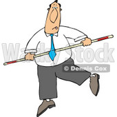 Conceptual Businessman Balancing On a Tightrope Clipart © djart #5146