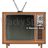 Old-fashioned Television Set Clipart © djart #5183
