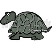 Grey Cartoon Turtle Clipart © djart #5185