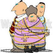 Family People Tied Up by an Intruder Clipart © djart #5199