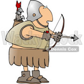 Roman Archer Soldier Shooting an Arrow Clipart © djart #5265