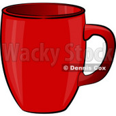 Empty Red Coffee Cup Clipart Illustration © djart #5511