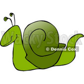 Green Snail Clipart Illustration © djart #5517