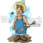 Farmer with a Pitchfork Clipart Picture © djart #5921