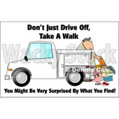 Royalty-Free (RF) Clipart Illustration of a Man Setting Out Cones Near Kids © djart #59718