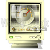 Old-fashioned Online Internet Radio Clipart Picture © djart #6042