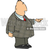 Businessman Pointing the Finger Clipart Picture © djart #6061