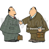 Businessmen Shaking Hands - Royalty-free Clipart Illustration © djart #6256