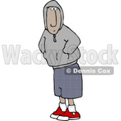 Young Man Wearing a Hoody Clipart Picture © djart #6283