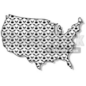 Royalty-Free (RF) Clipart Illustration of a Soccer Ball USA Map © djart #62958