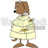 Royalty-Free (RF) Clipart Illustration of a Crazy Canine in a Straight Jacket © djart #66726
