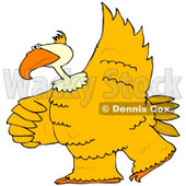 Royalty-Free (RF) Clipart Illustration of a Large Yellow Bird Dancing © djart #67133