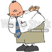 Royalty-Free (RF) Clipart Illustration of a Handcuffed Businessman With An Agonizing Expression © djart #71112
