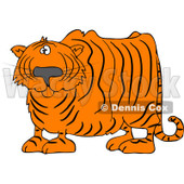 Royalty-Free (RF) Clipart Illustration of a Confused Tiger Looking At The Viewer © djart #83889